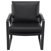 Rosalind Upholstered Track Arm Accent Chair Black
